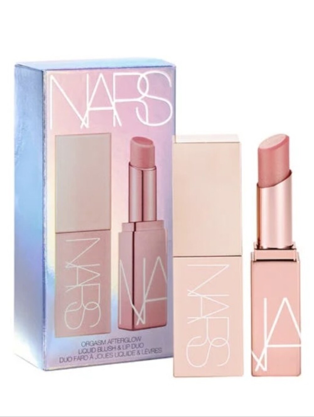 NARS Full Size Orgasm Afterglow Duo: Lip Balm & Liquid Blush, .1oz & .23oz, NIB